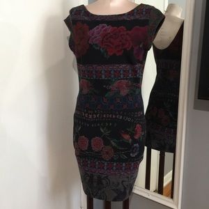Desigual Monroe floral bodycon Dress size M